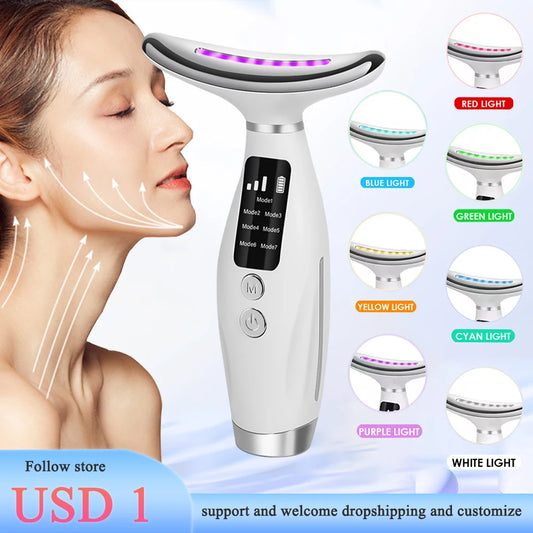"Dispositivo de Belleza Facial y Cervical con Masaje Vibratorio"
